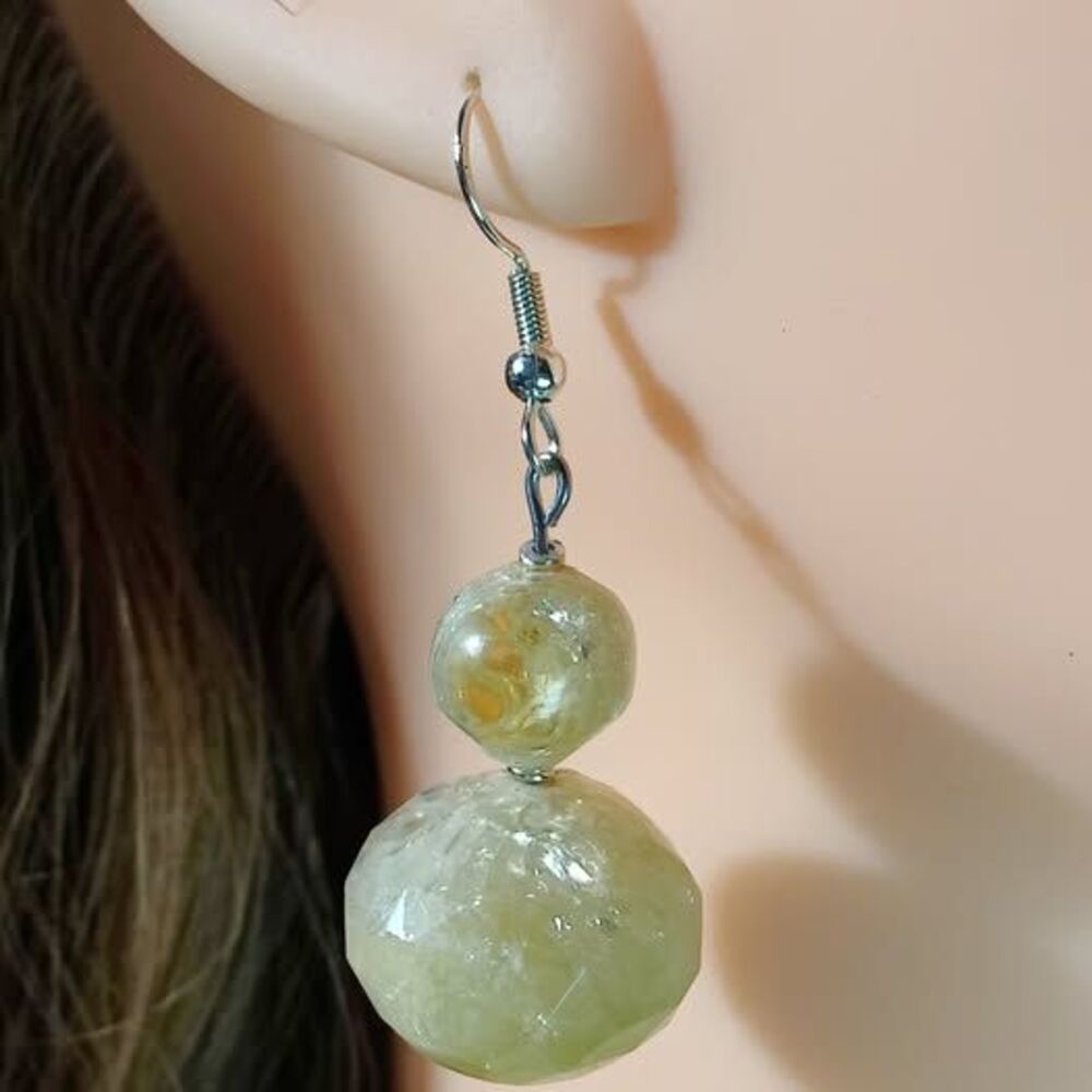 Repurposed Antique Bead Earrings